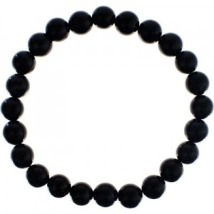 Bracelet Onyx billes 8mm sur élastique
