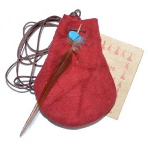 Pochette Médecine Rouge (medicine or mojo bag)