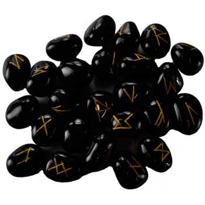 Runes divinatoires | Agate noir