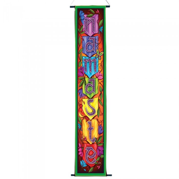 Banderole Namasté petit format 6 x 24 pouces