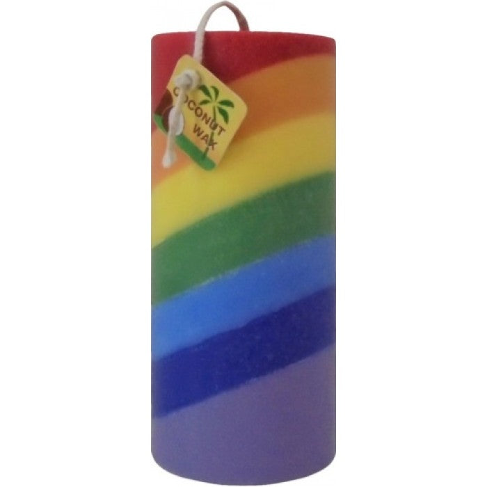 Bougie chakra pilier de 5 pouces (cire de coco) 50 heures