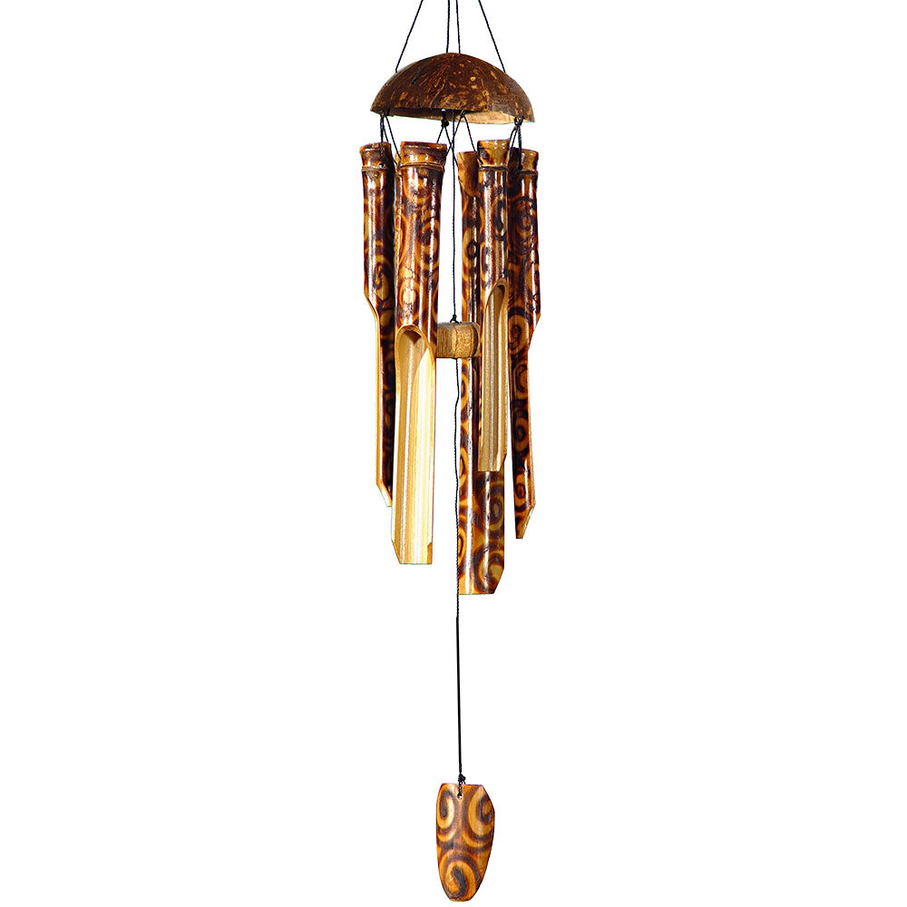 Carillon en bambou artisanal avec noix de coco – Indonésie