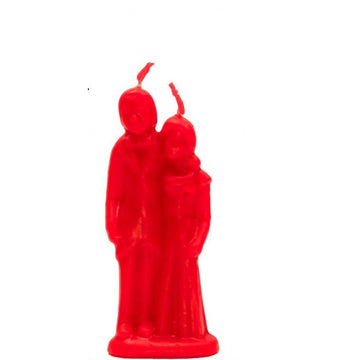 Chandelle rouge couple amoureux