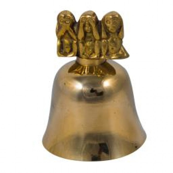 Cloche trois singes de la sagesse