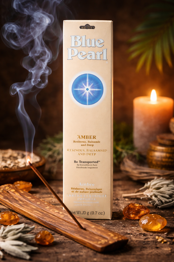 Encens Ambre Blue Pearl en bâtons