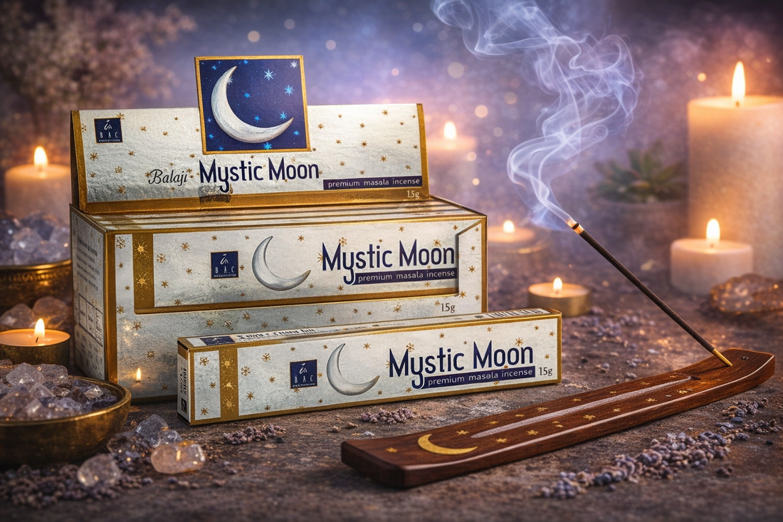 Encens en Bâtons Mystic Moon Balaji 15g | Ambiance Mystique & Relaxante