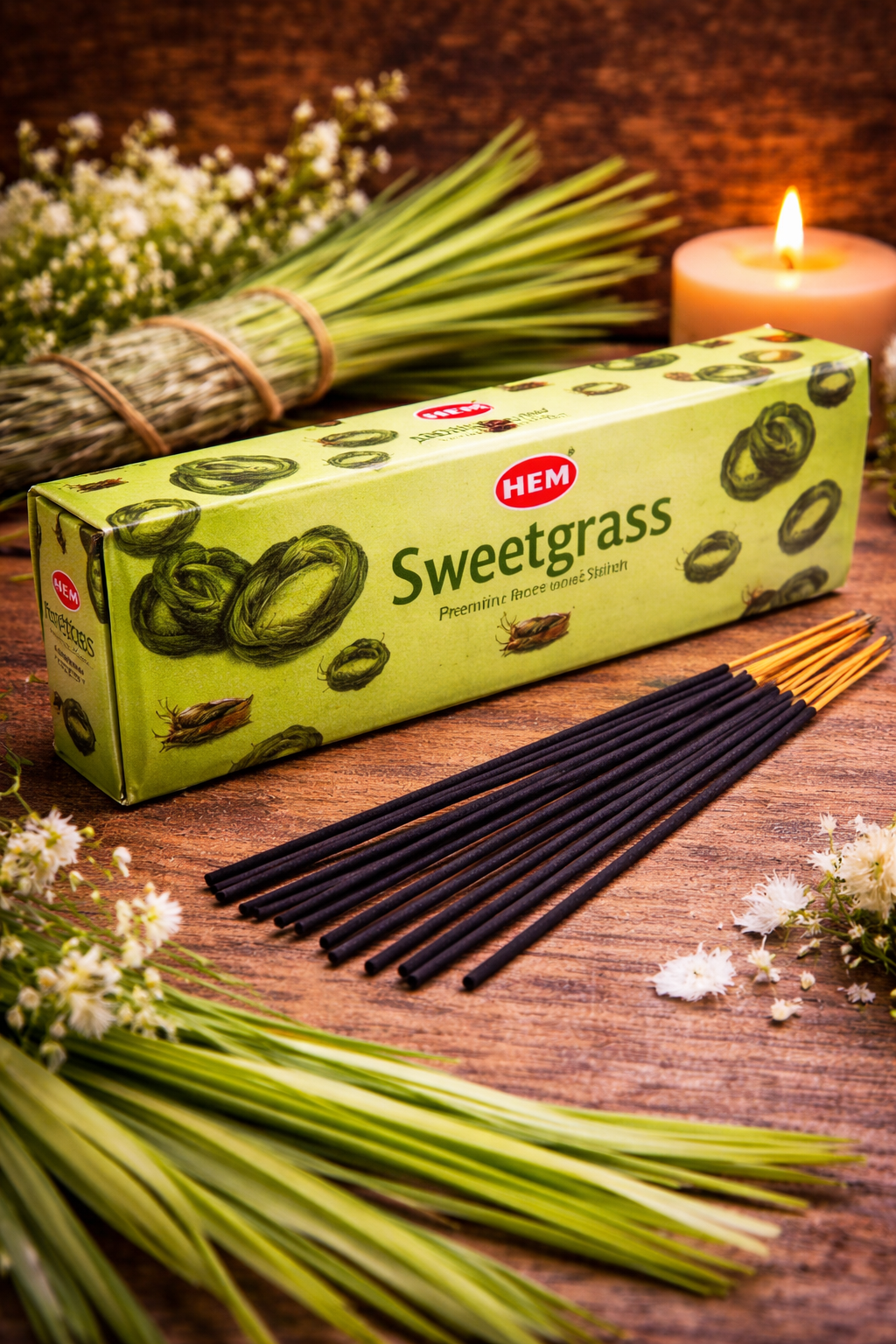 Encens Citronnelle Sweetgrass de HEM 20 bâtons