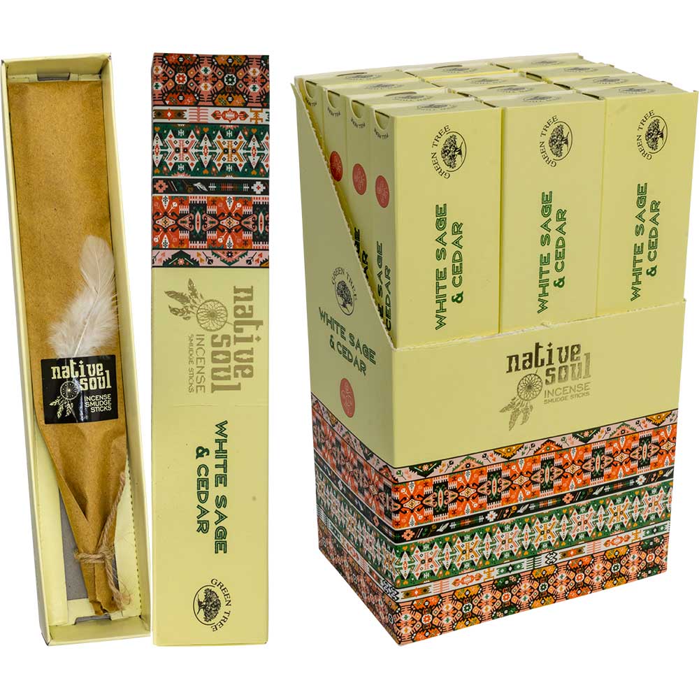 Encens bâtons Native Soul de Green Tree. Différente herbes