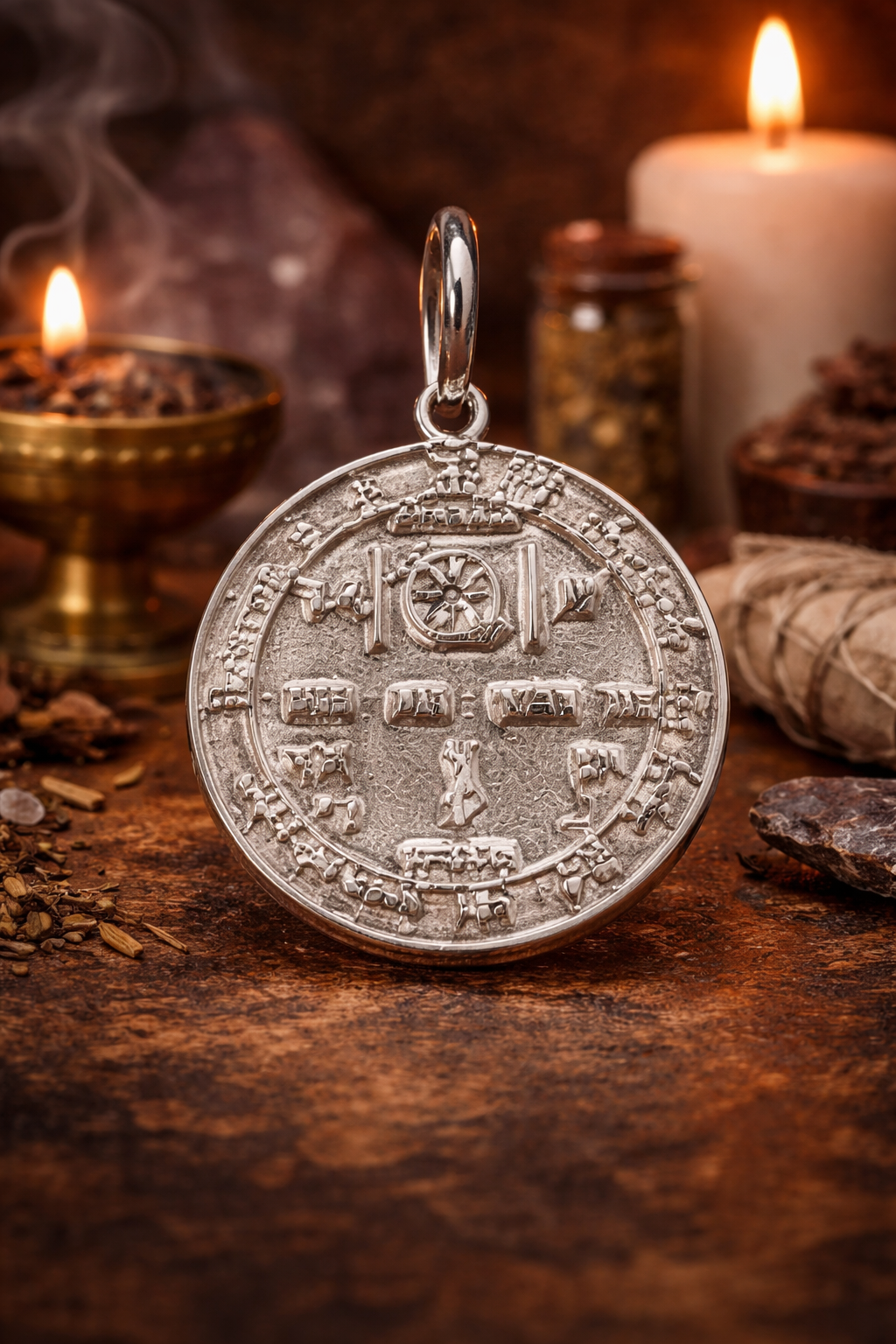 Pendentif Pentacle de la réussite commerciale (en argent)