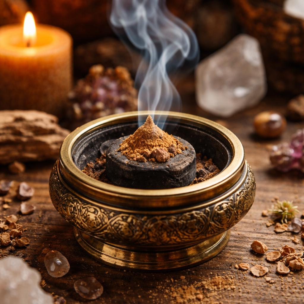 Encens bois de santal rouge en poudre ( sandalwood )